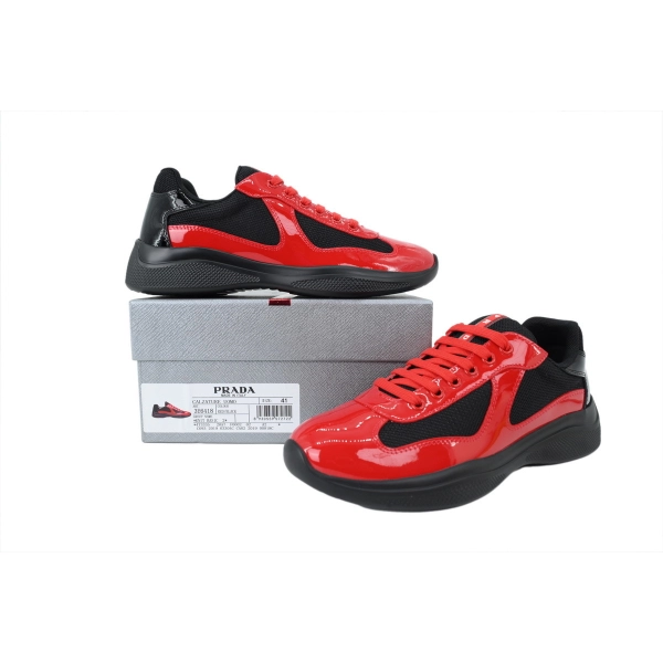 Prada Sneakers Red and black combination
