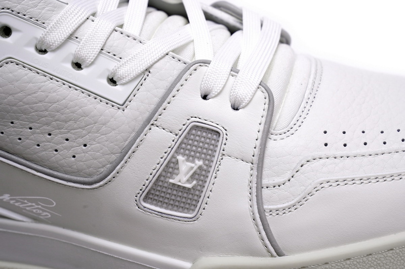 Pkkicks God Batch LOUIS VUITTON Trainer White Litchi Pattern FD0221