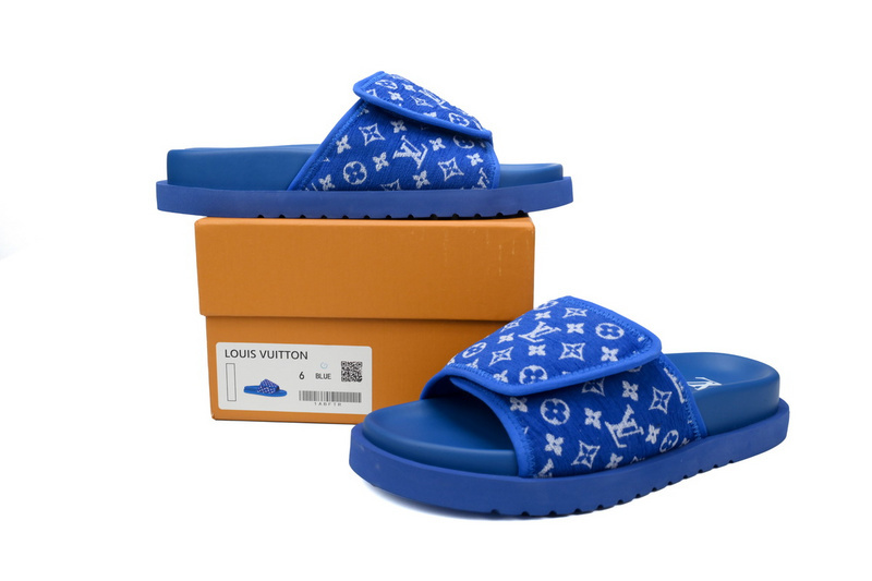Pkkicks God Batch LOUIS VUITTON Miami flocked blue