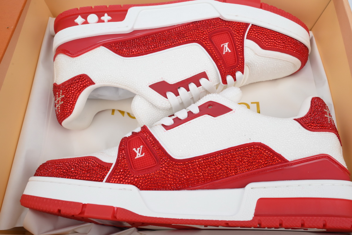 Pkkicks God Batch Louis Vuitton LV Trainer Red