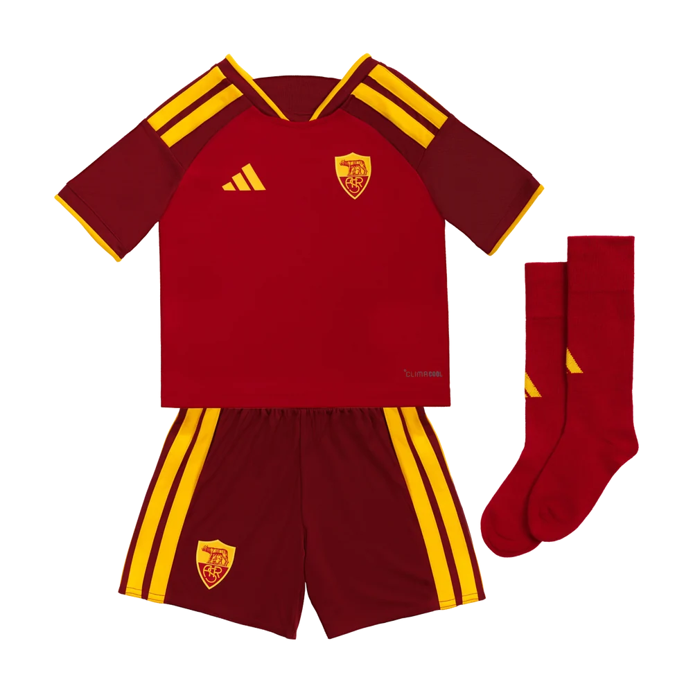 26/27 AS Roma Home Kids' Kit with Socks (1:1 Thai Version)