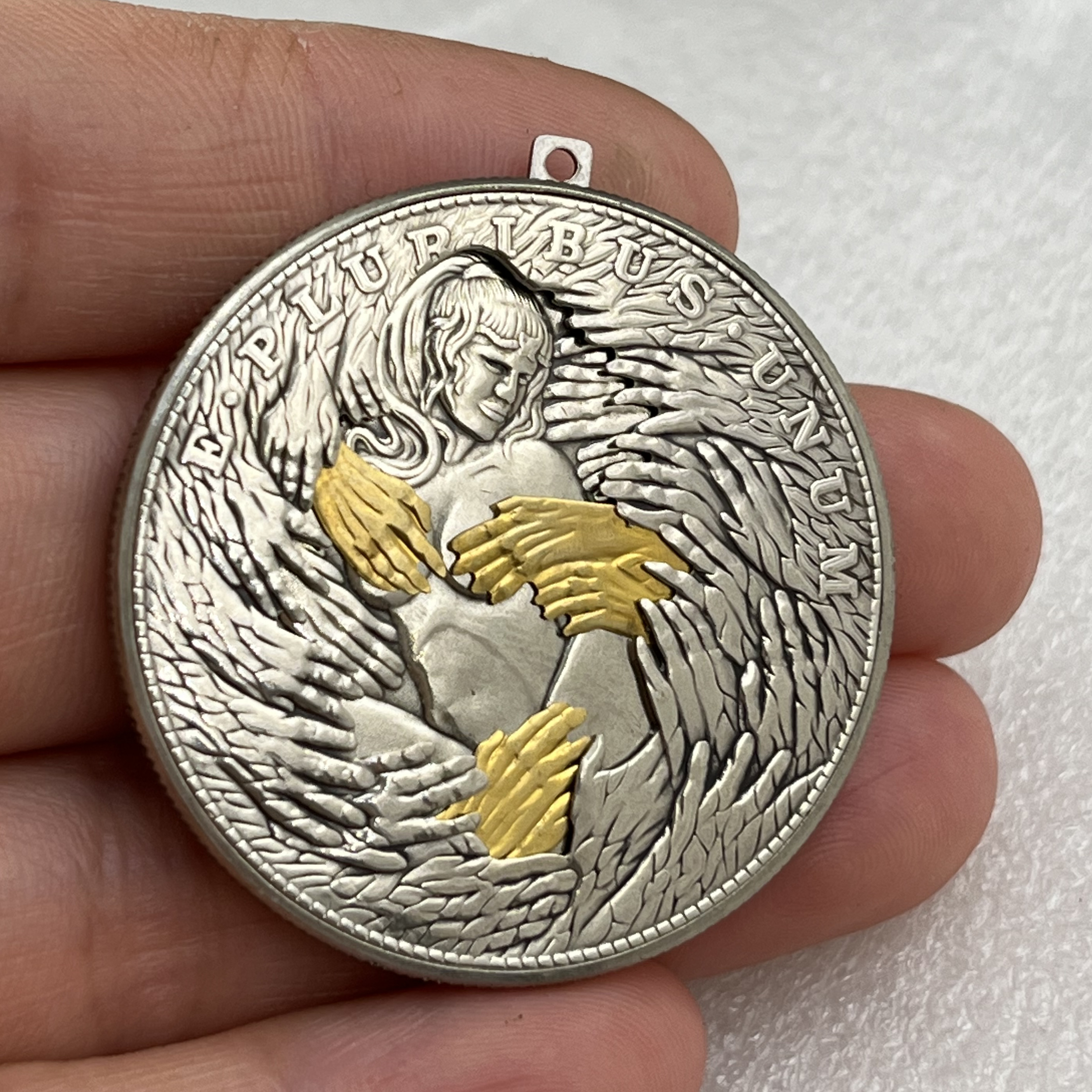 Movable Mechanical Coin  'Goddess Of Thousand Hands'  Sexy Girl Roman Booteen Coin Hobo Nickel Morgan Dollar Amazing Art Collectible Creative Gift Handmade Commemoration Coin