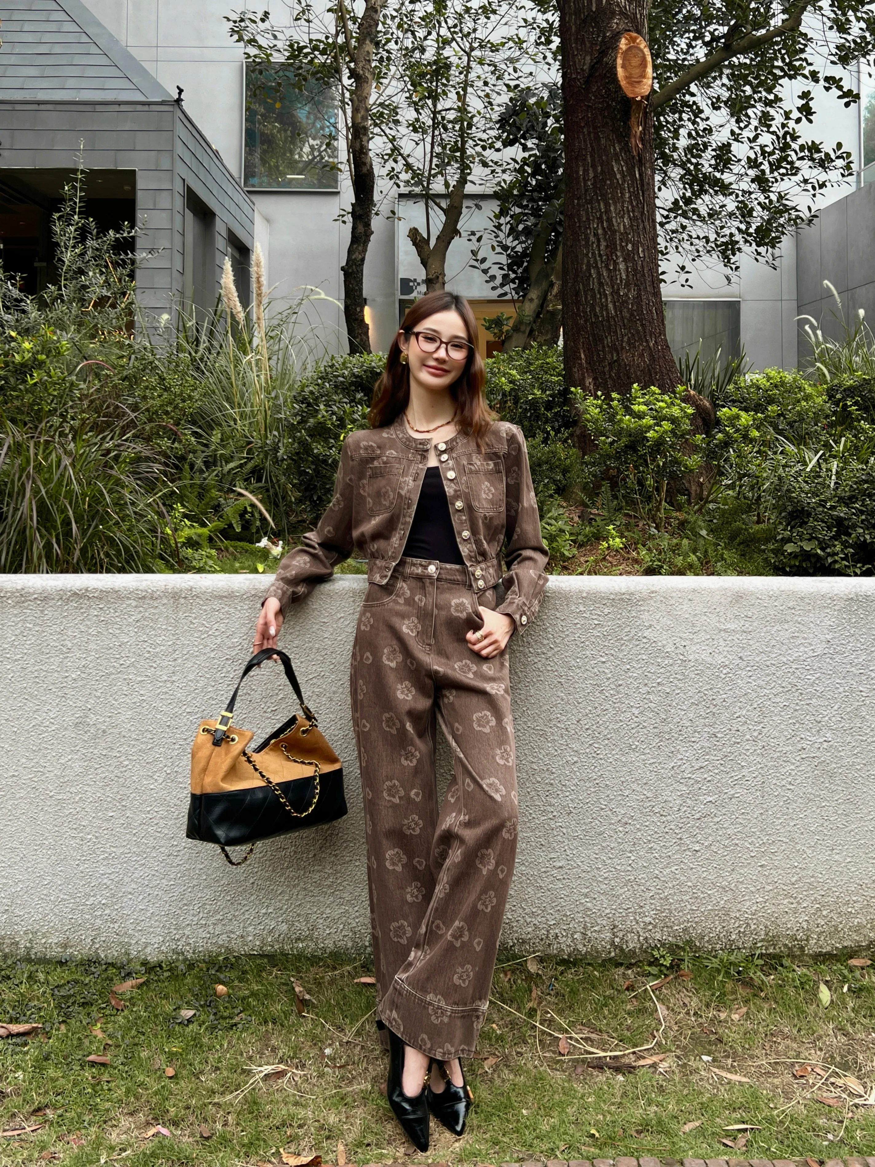 Chan NEW printed denim jacket