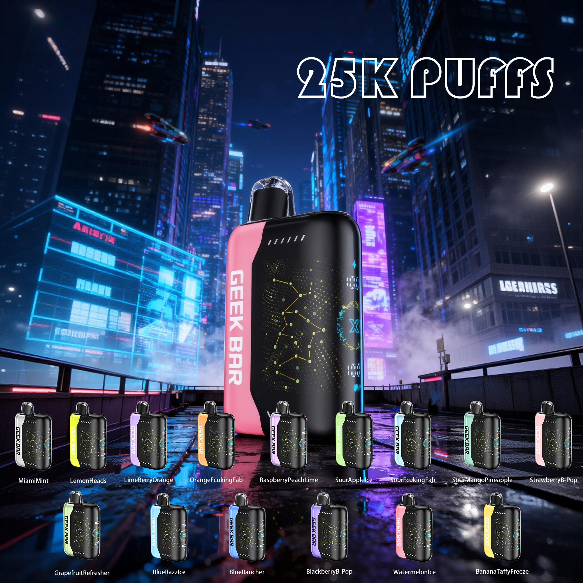 GEEK BAR PULSE X 25000 PUFFS - 8 Flavors