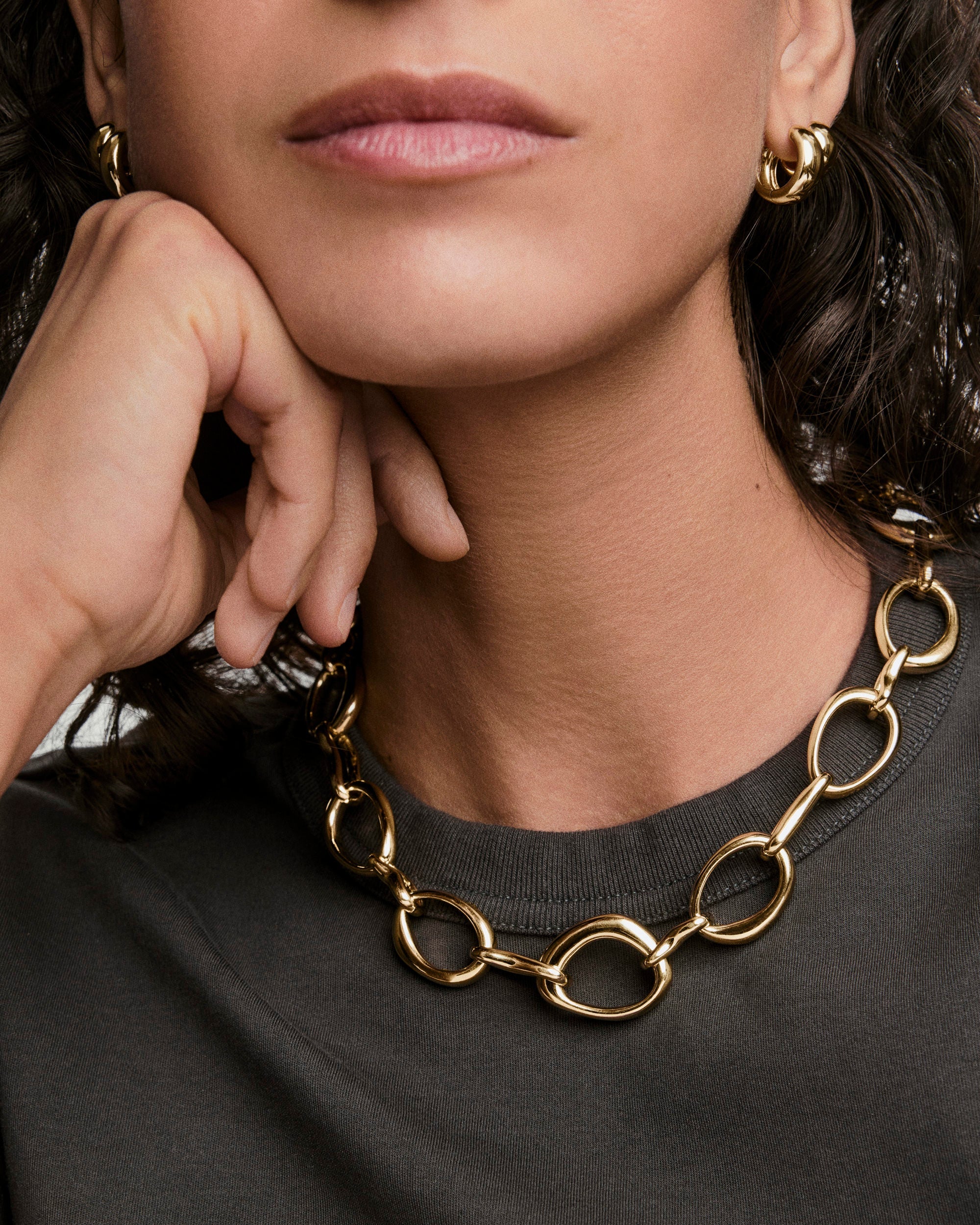Organic Dôme Tidal Chain Necklace
