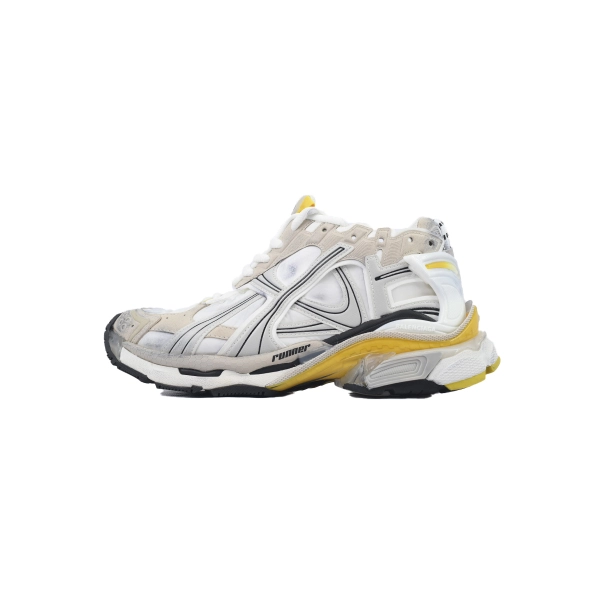 Balenciaga Runner Sneaker 'White Yellow' 772767 W3RNY 9170