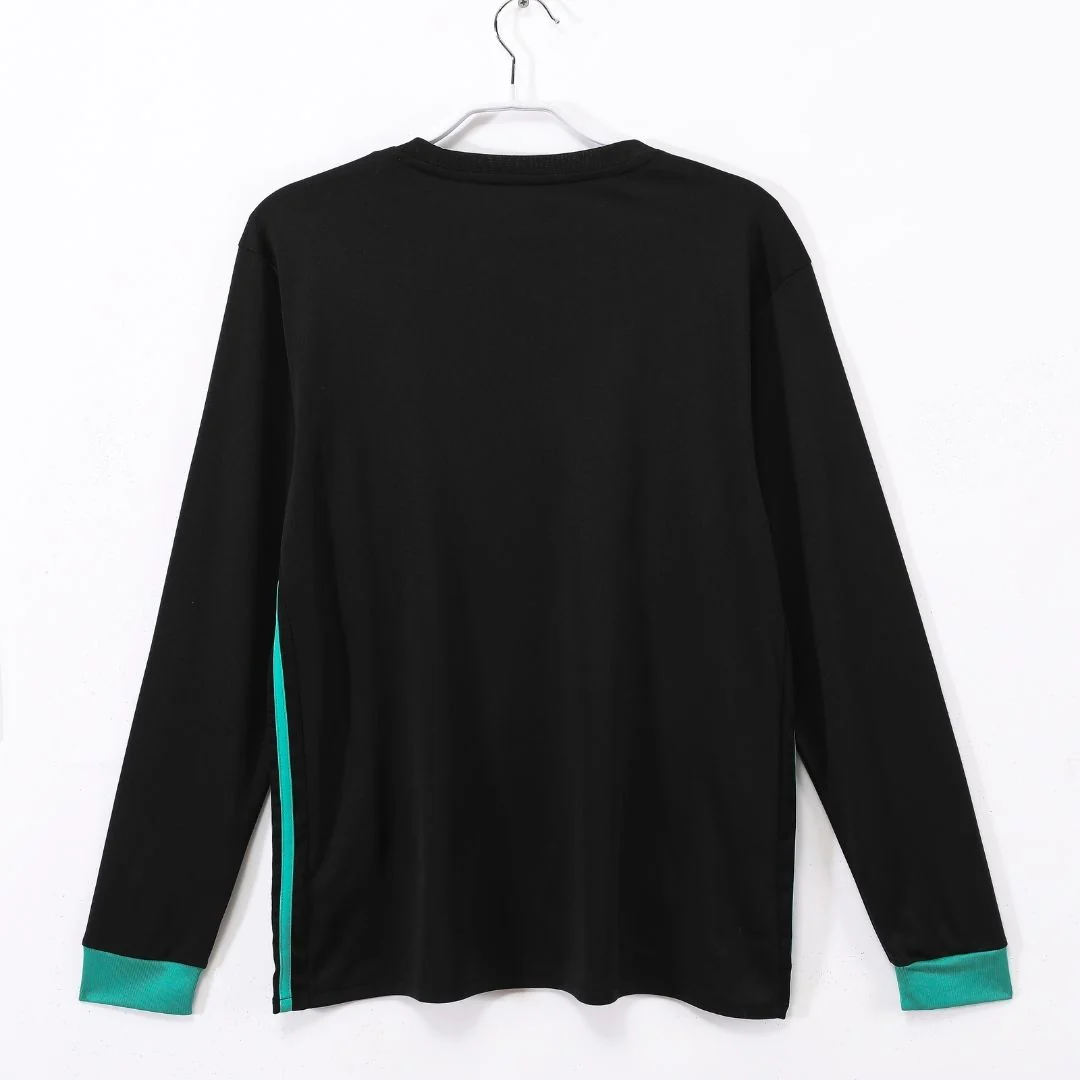 Real Madrid 2017/18 Away Long Sleeve Retro Soccer Jersey