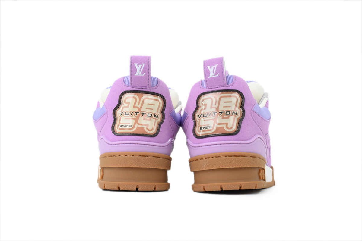 Pkkicks God Batch LOUIS VUITTON Purple And White