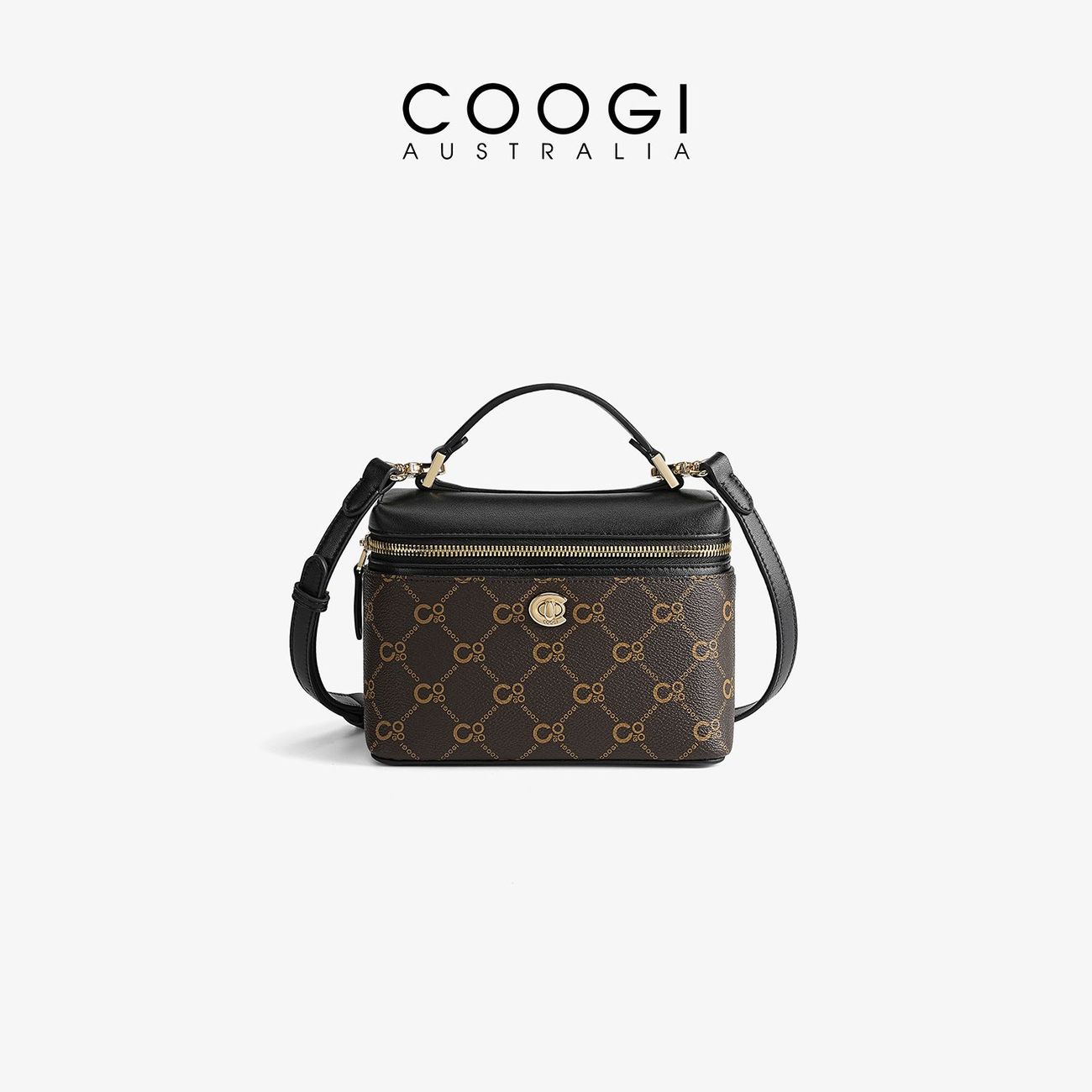[COOGI] Box Bag 2026 New Shoulder Crossbody Bag, Classic Monogram Light Luxury Premium Handbag, Gift for Women