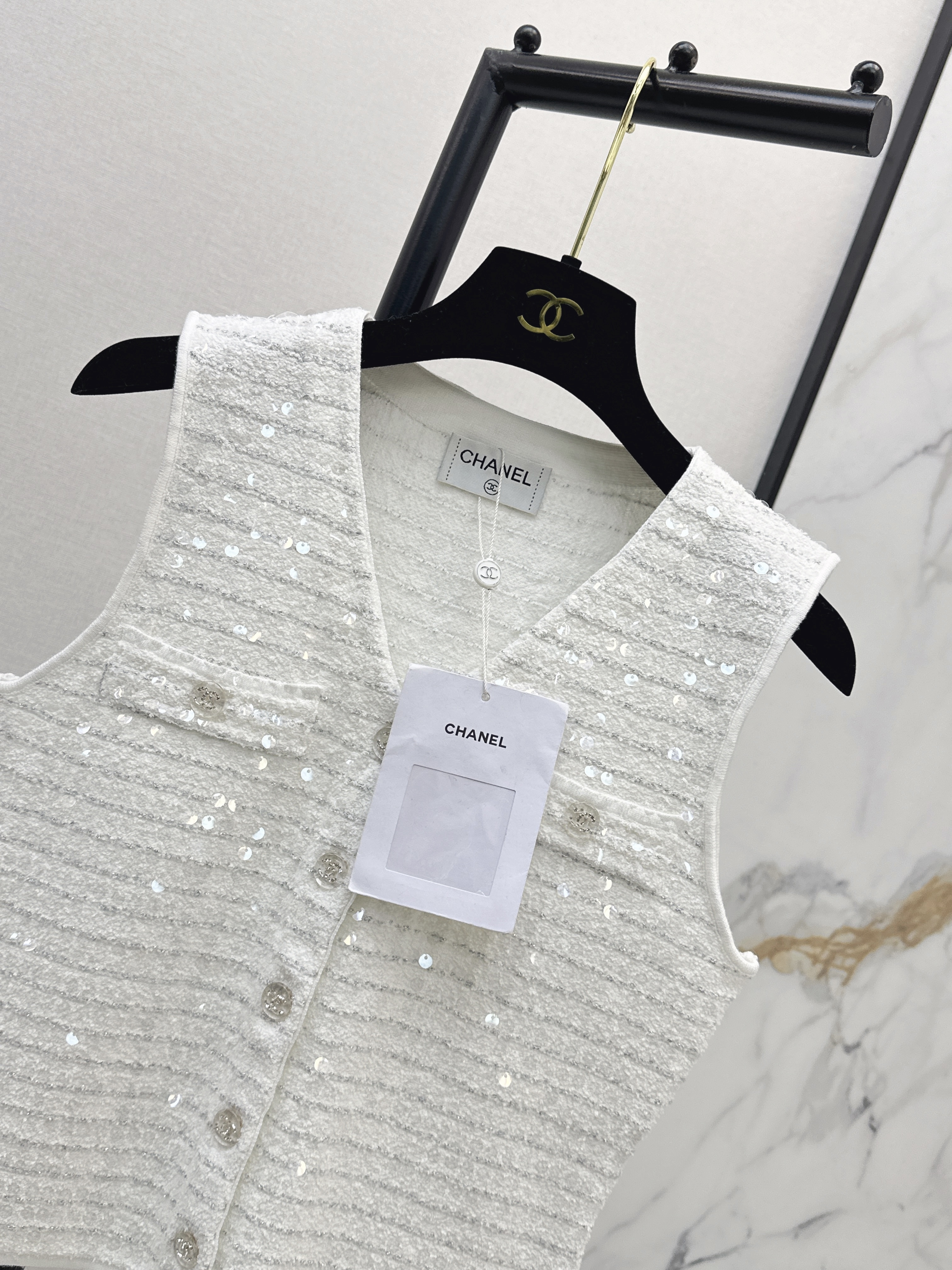 Chan New Sequin vest