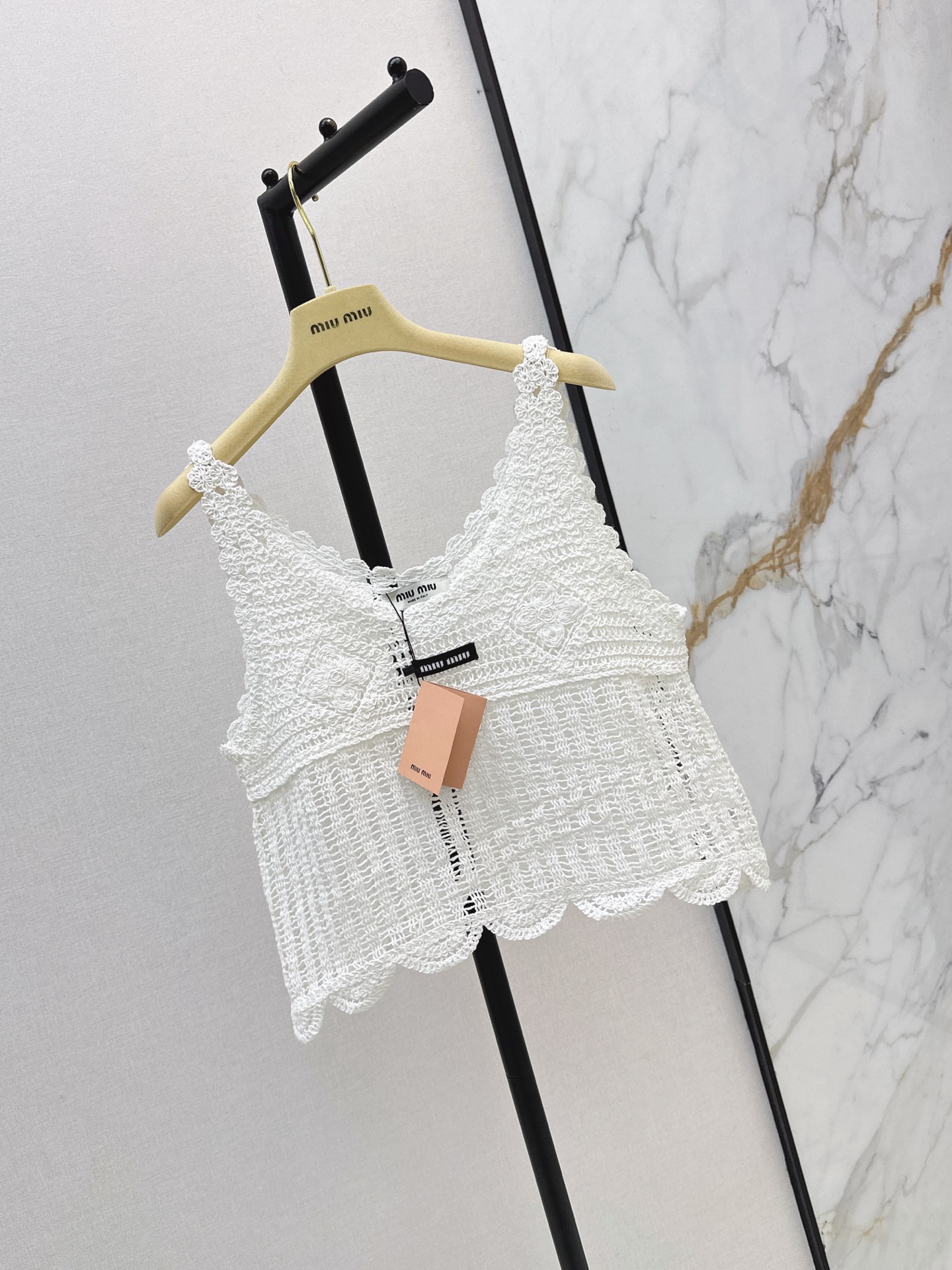 Miu New Letter Knit Tank Top