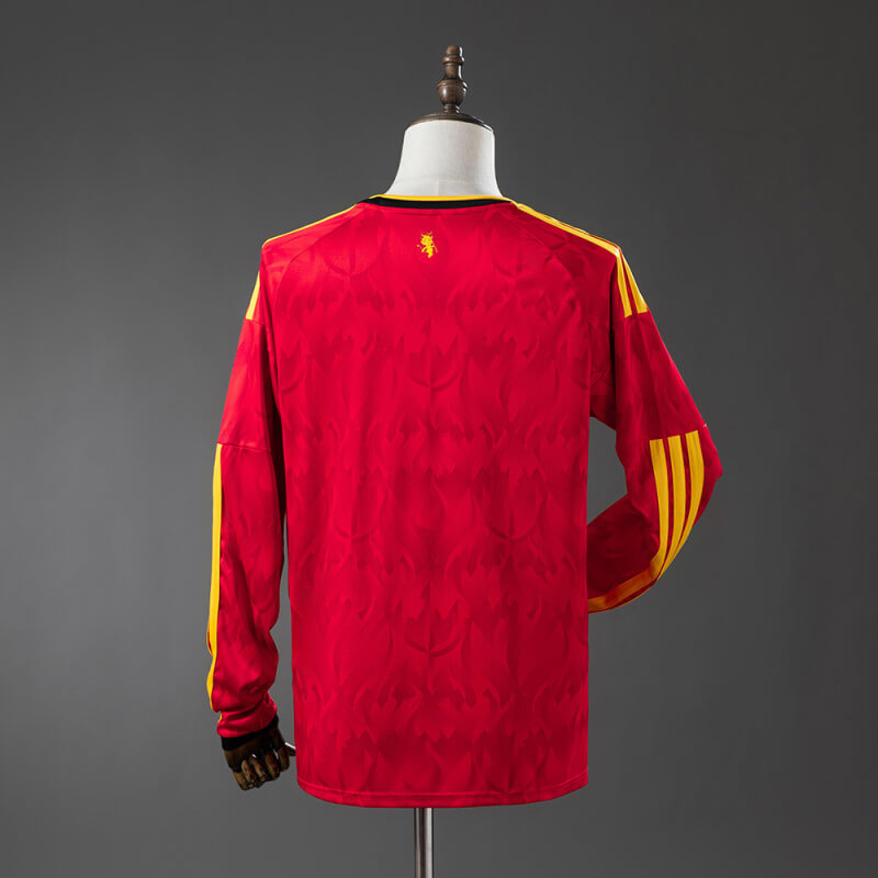 Belgium 2026 Home Long Sleeve Fan Jersey
