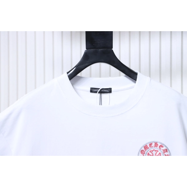 Chrome Hearts Heavyweight Sanskrit Scroll Embroidery Crew Neck T-Shirt white