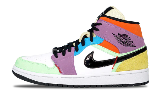 AJ1 Mid SE Multi-Color (CW1140-100) Women
