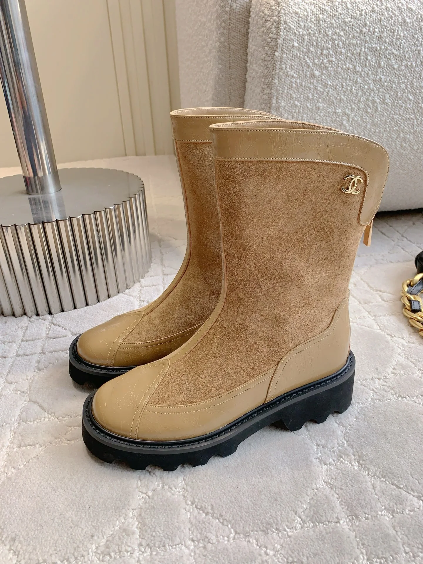 Chan New platform ankle boots