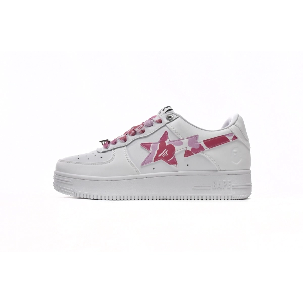 Cheap Fake Bape Sta Low White Red Camouflage 1H20-191-045(BapeSta)