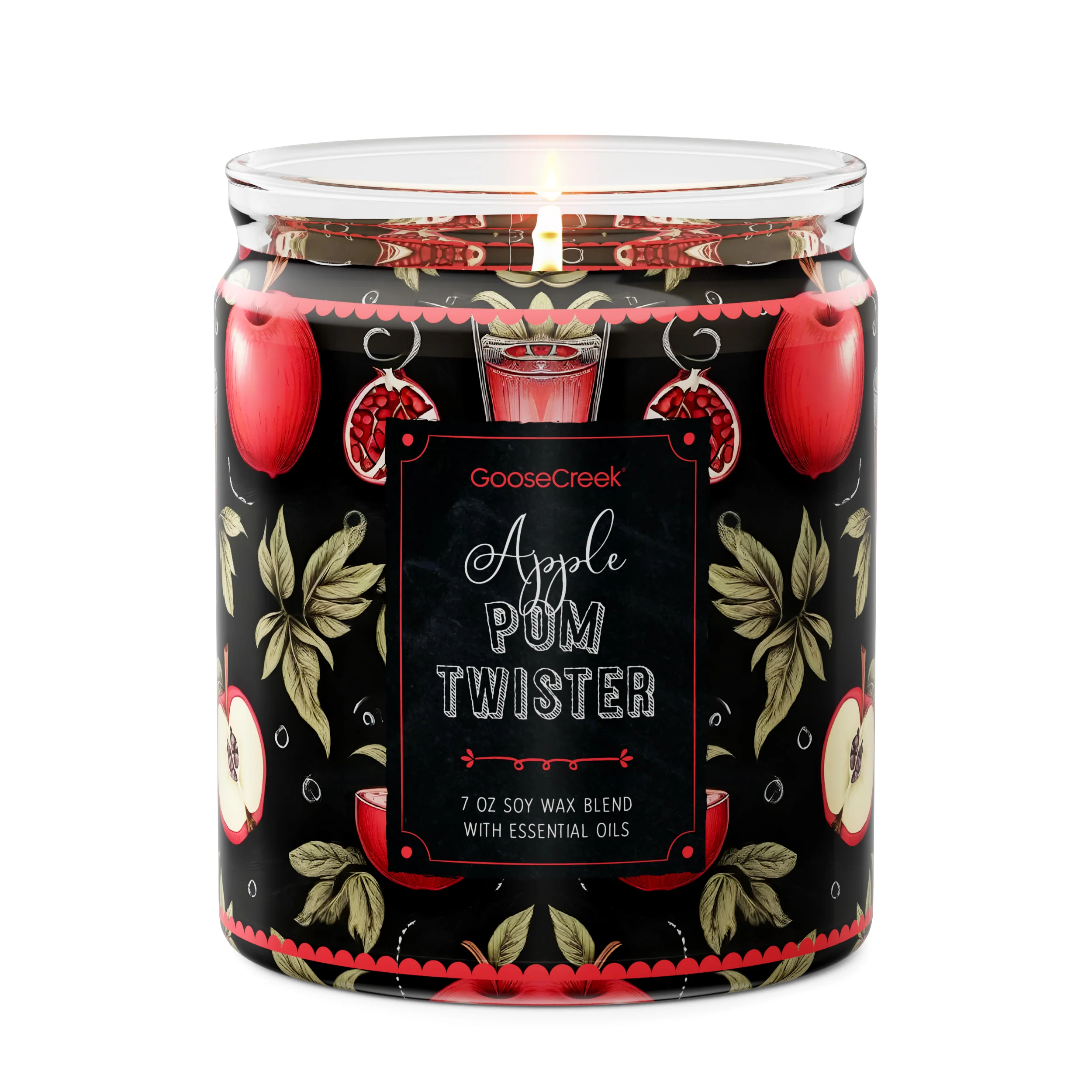 Apple Pom Twister 7oz Single Wick Candle