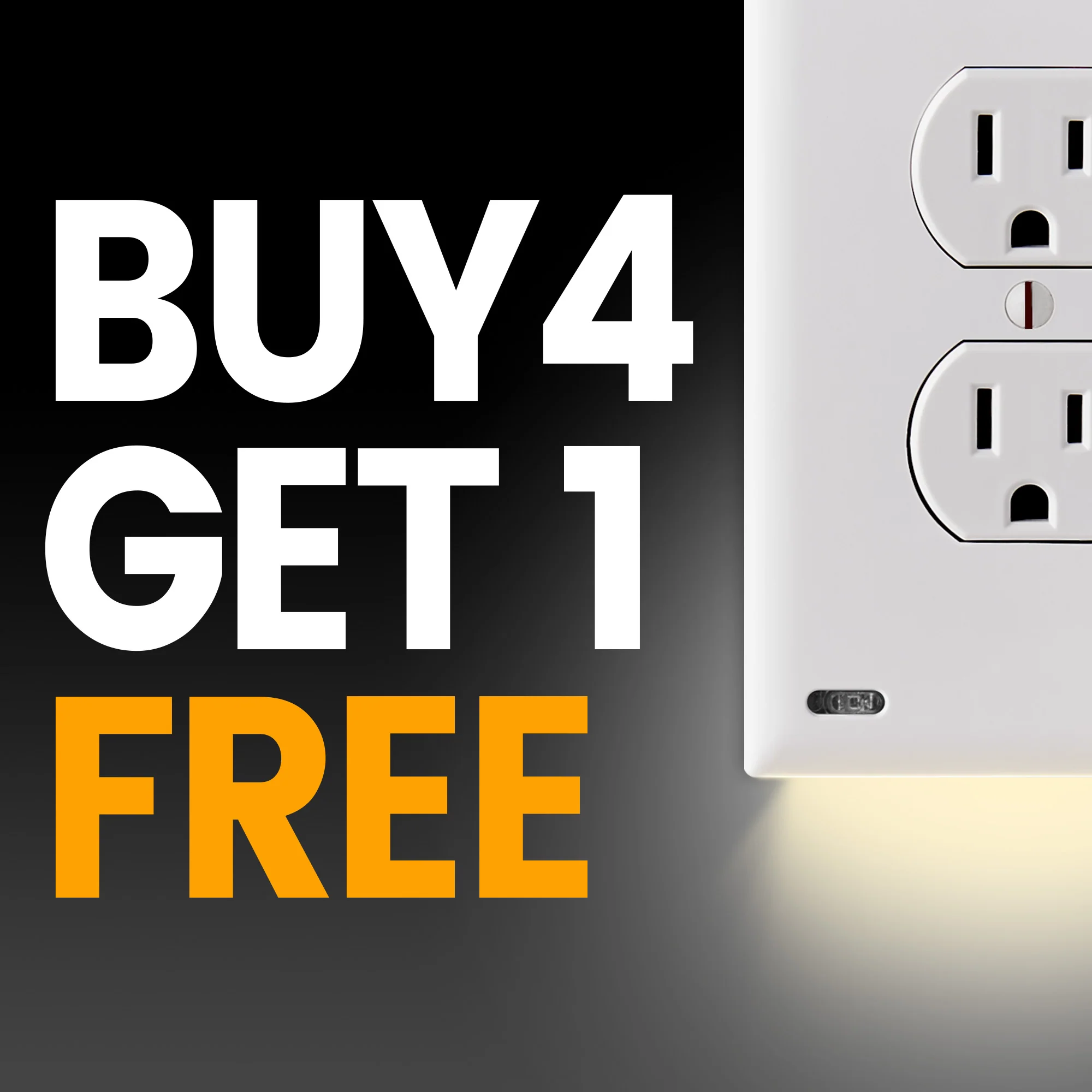 [60% OFF!!]Outlet Cover with Integrated LED Night Light
