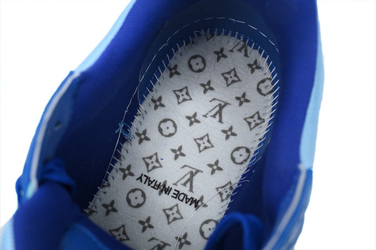 Pkkicks God Batch LOUIS VUITTON Trainer White Blue