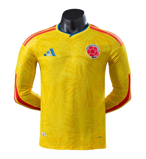 Colombia 2026 Home Long-Sleeve Player Version Jersey