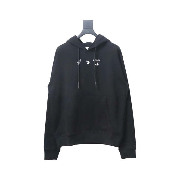 Off-white Red and Gray Melted Arrow Hoodie