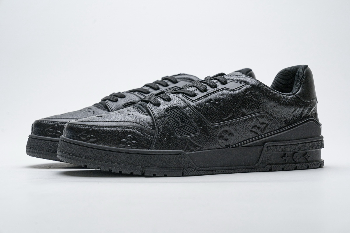 Pkkicks God Batch LOUIS VUITTON 20ss Trainer Black