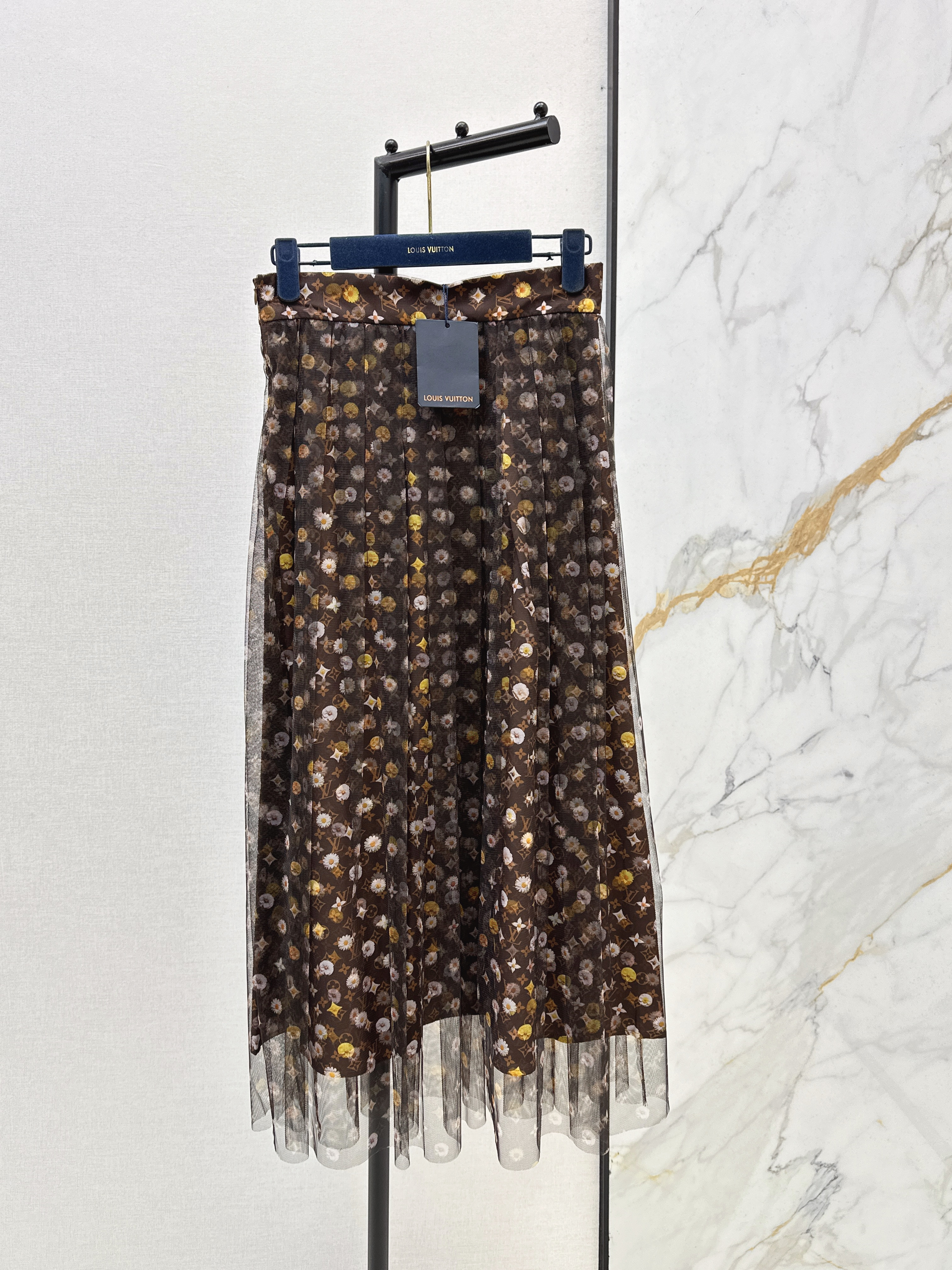 Loui New print mesh skirt