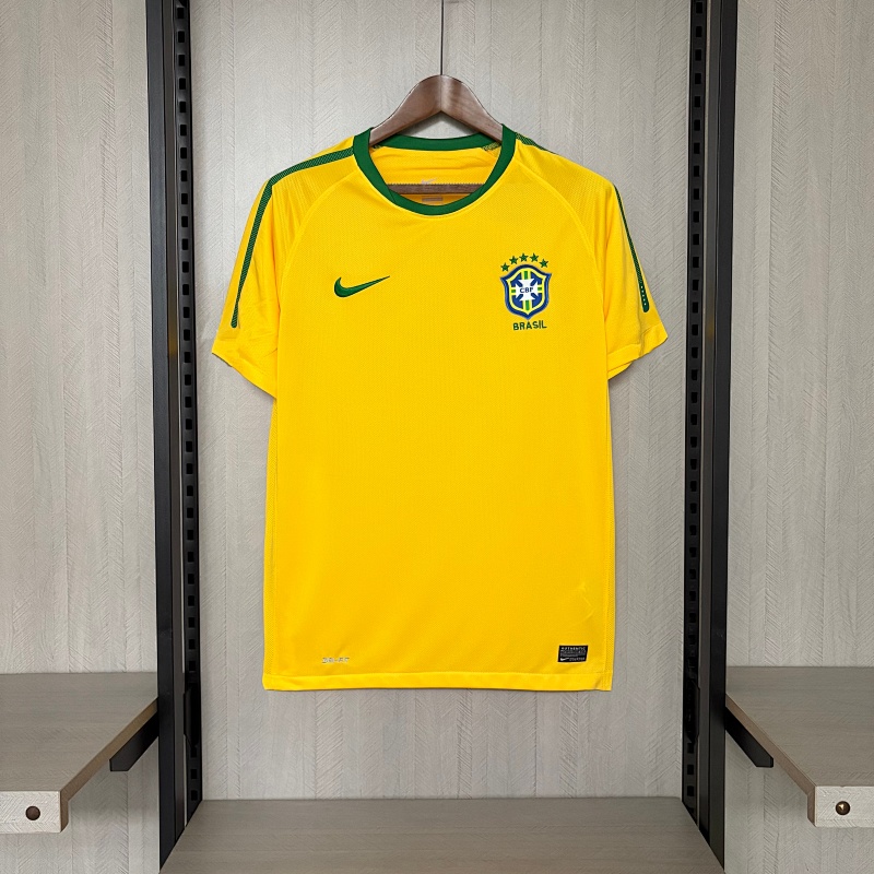 Retro Brazil 2010 Home Jersey
