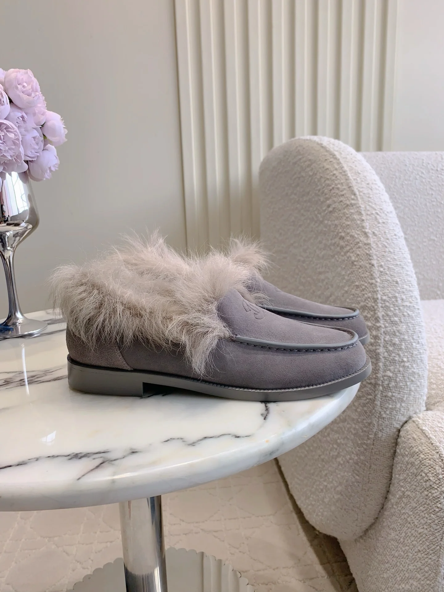 Chan New Furry Loafers
