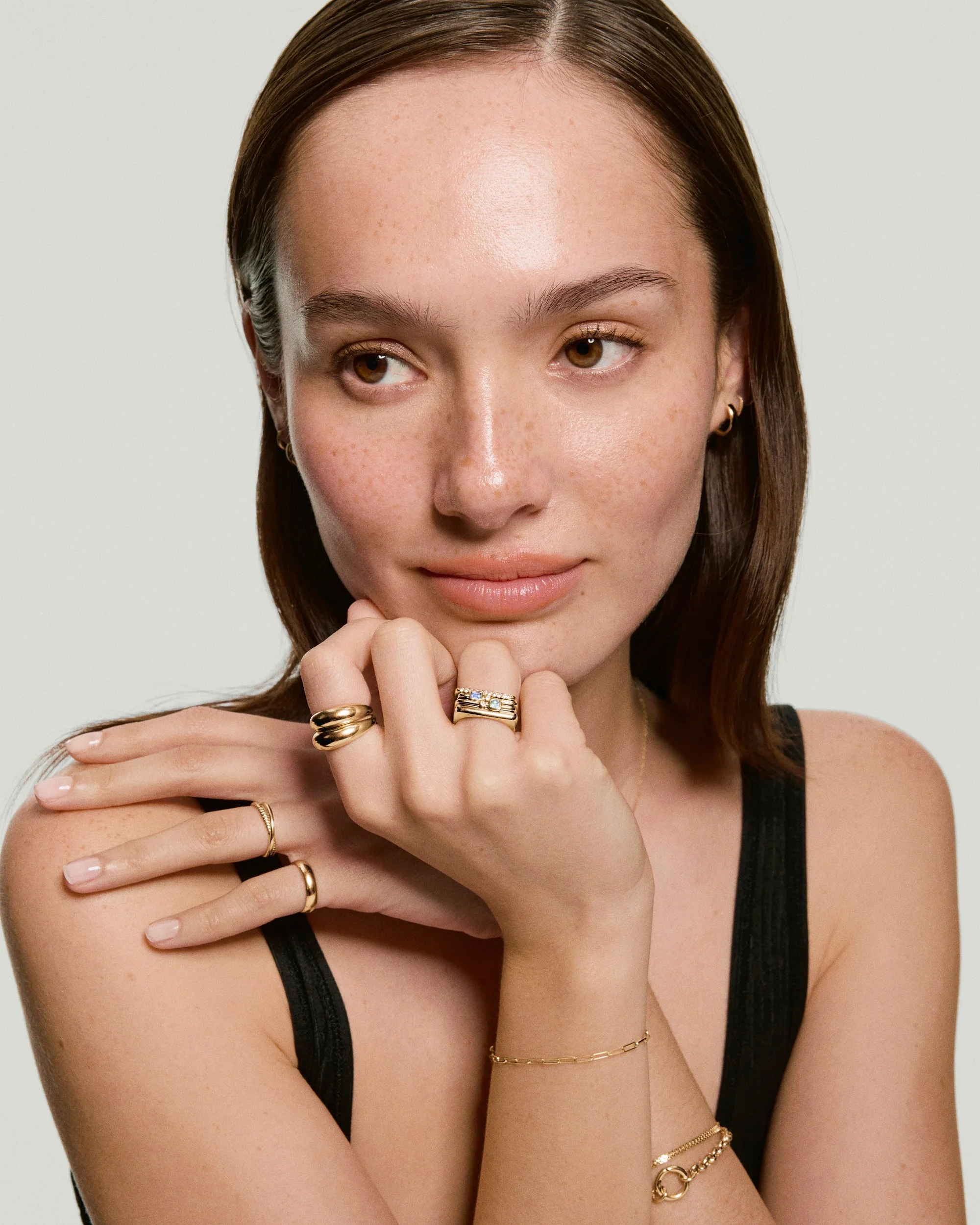 Bold Puzzle Stacking Ring