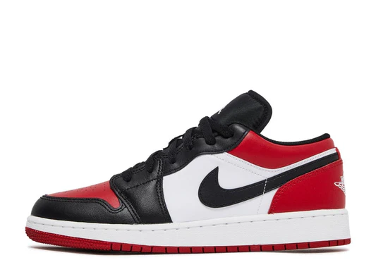 AJ1 Low Bred Toe 2021 (553558-612/553560-612) Size 4Y-14