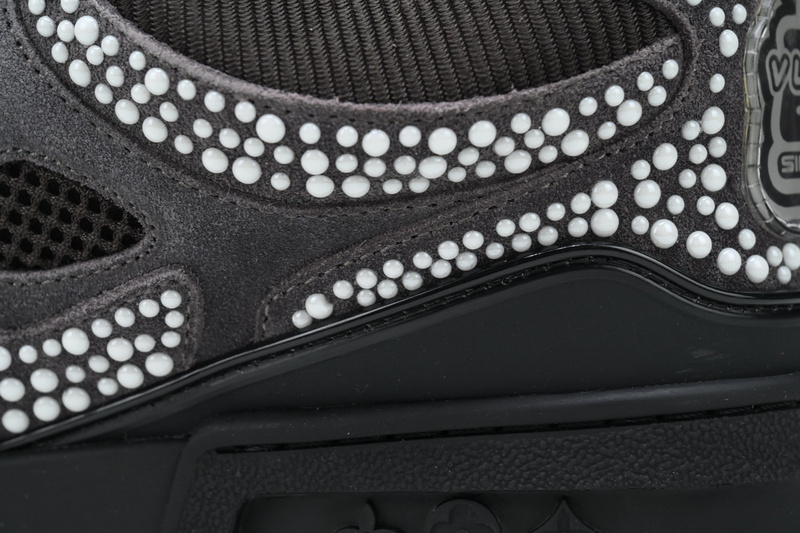 Pkkicks God Batch Louis Vuitton Skate Gray Diamonds
