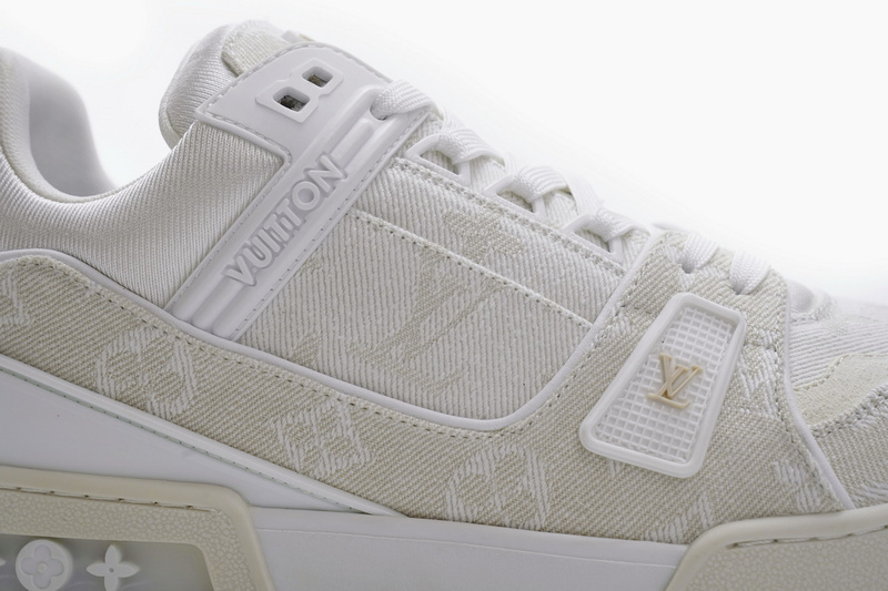 Pkkicks God Batch LOUIS VUITTON Trainer White Denim MS0241