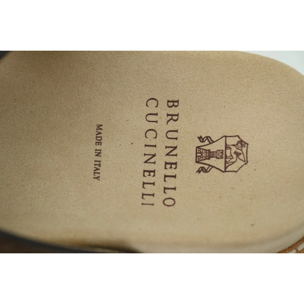 Brunello Cucinelli Suede two-strap Sandals Coffee