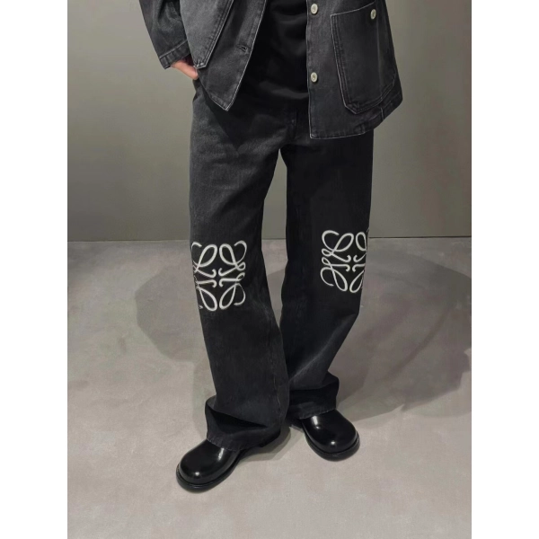 Loewe Printed Black Jeans