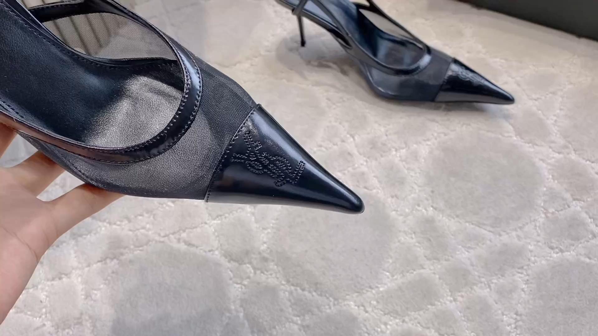 Saint New Mesh high-heeled shoes