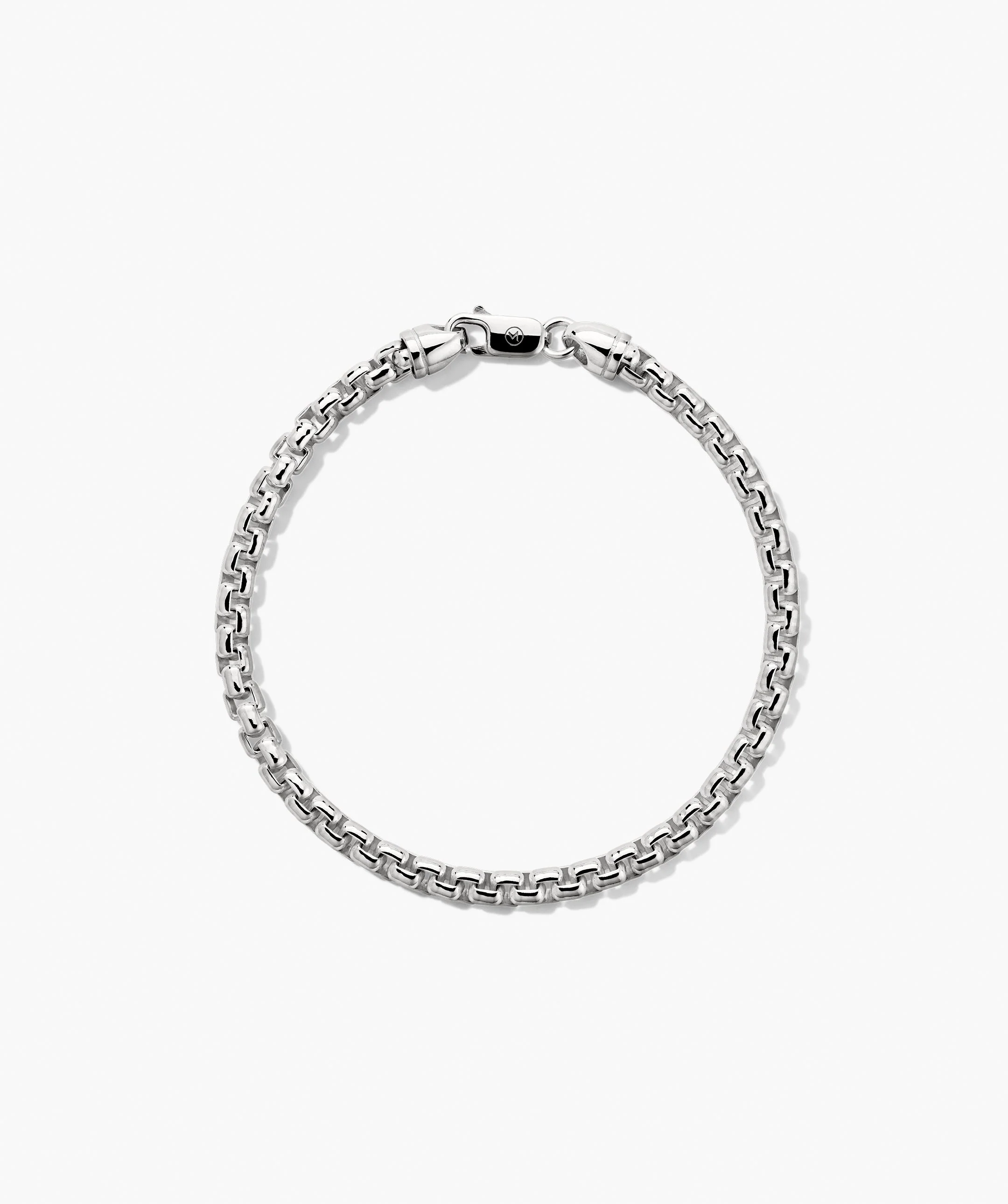 4mm Round Box Chain Bracelet