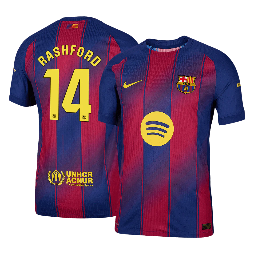 RASHFORD #14 Barcelona Home Player Version Soccer Jersey 2025/26