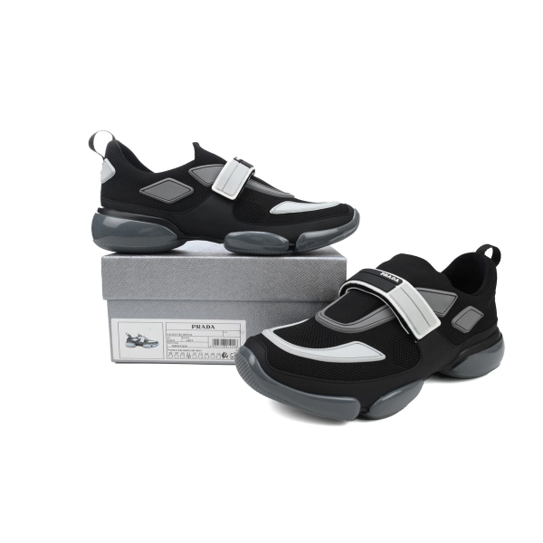 Prada Cloudbust Velcro sneakers Black and White