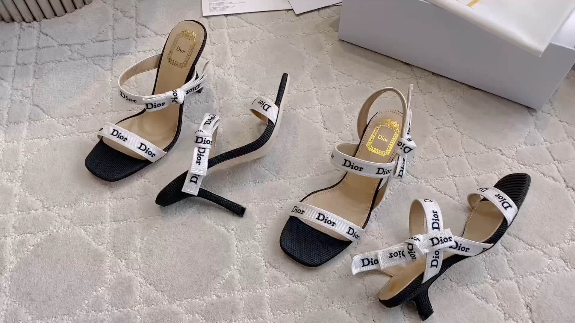 CD New letter webbing high heels