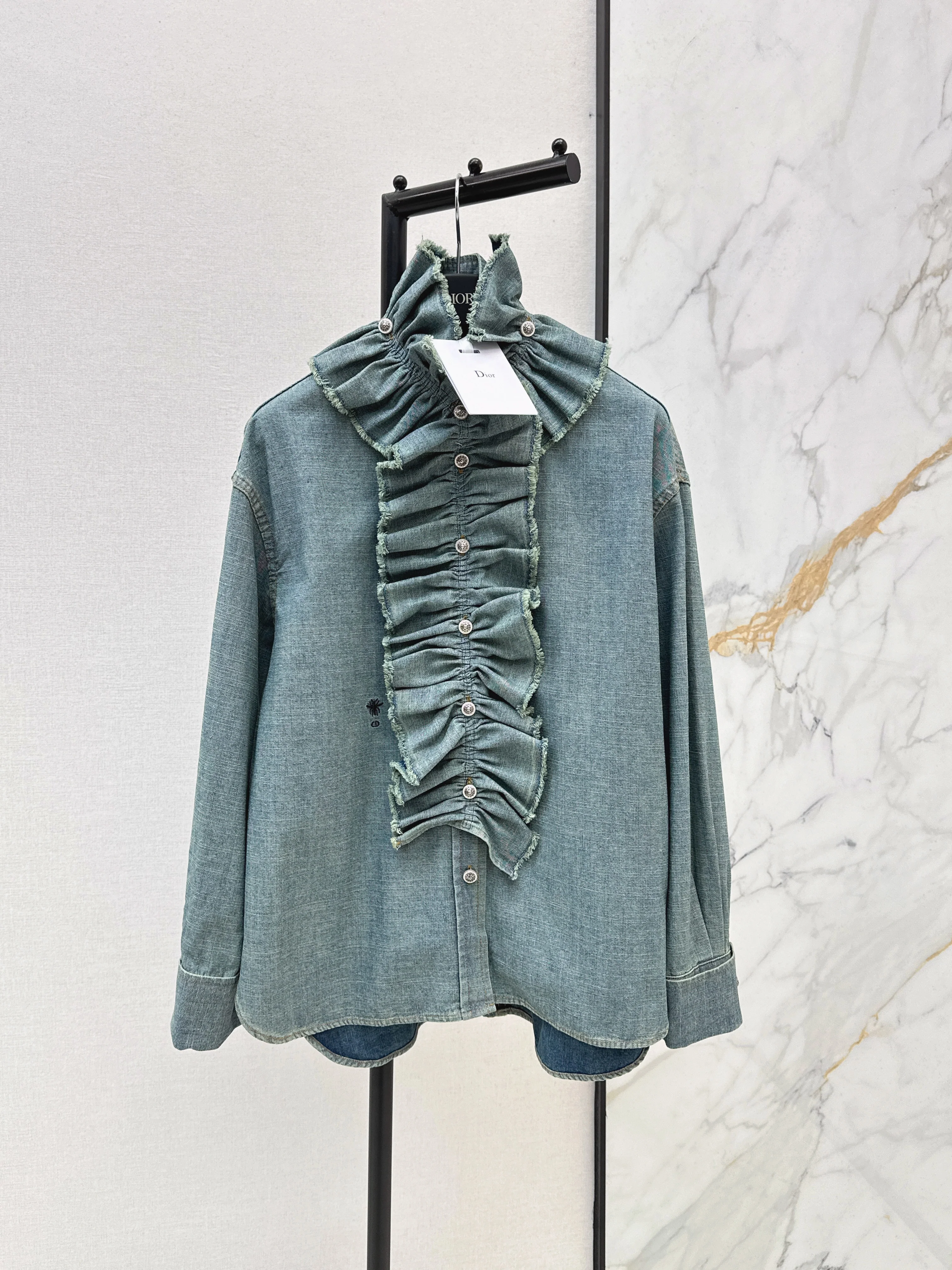 CD NEW ruffle denim shirts
