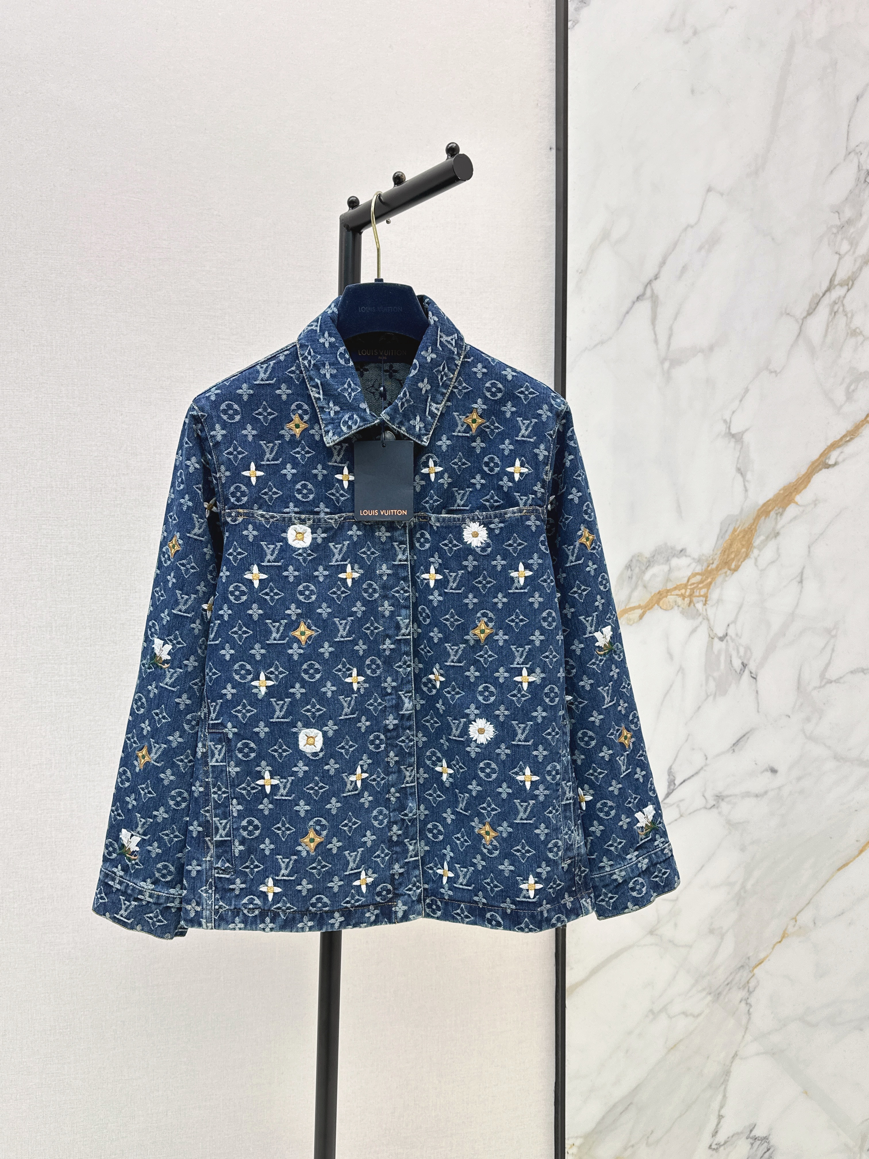 Louis New embroidered denim jacket