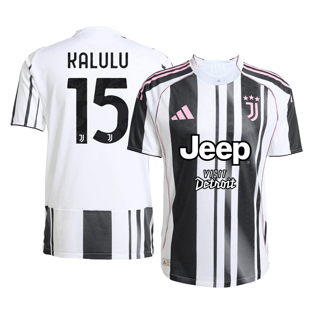 KALULU #15 Juventus Home Soccer Jersey 2025/26