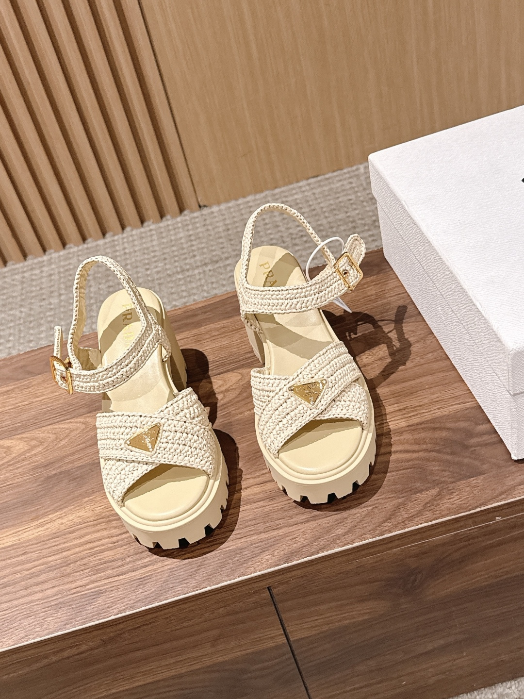 Prad New High-heeled strappy sandals