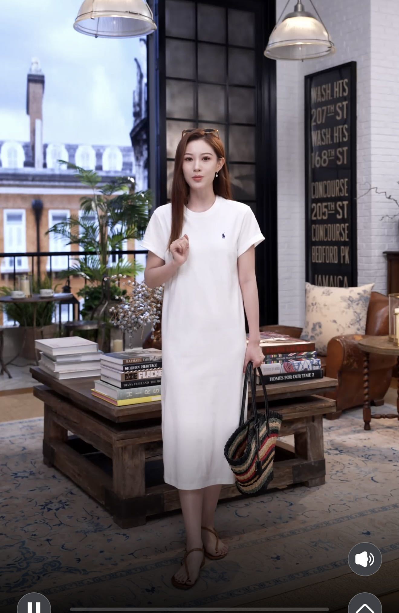 Ral New Embroidered Straight-Cut Dress