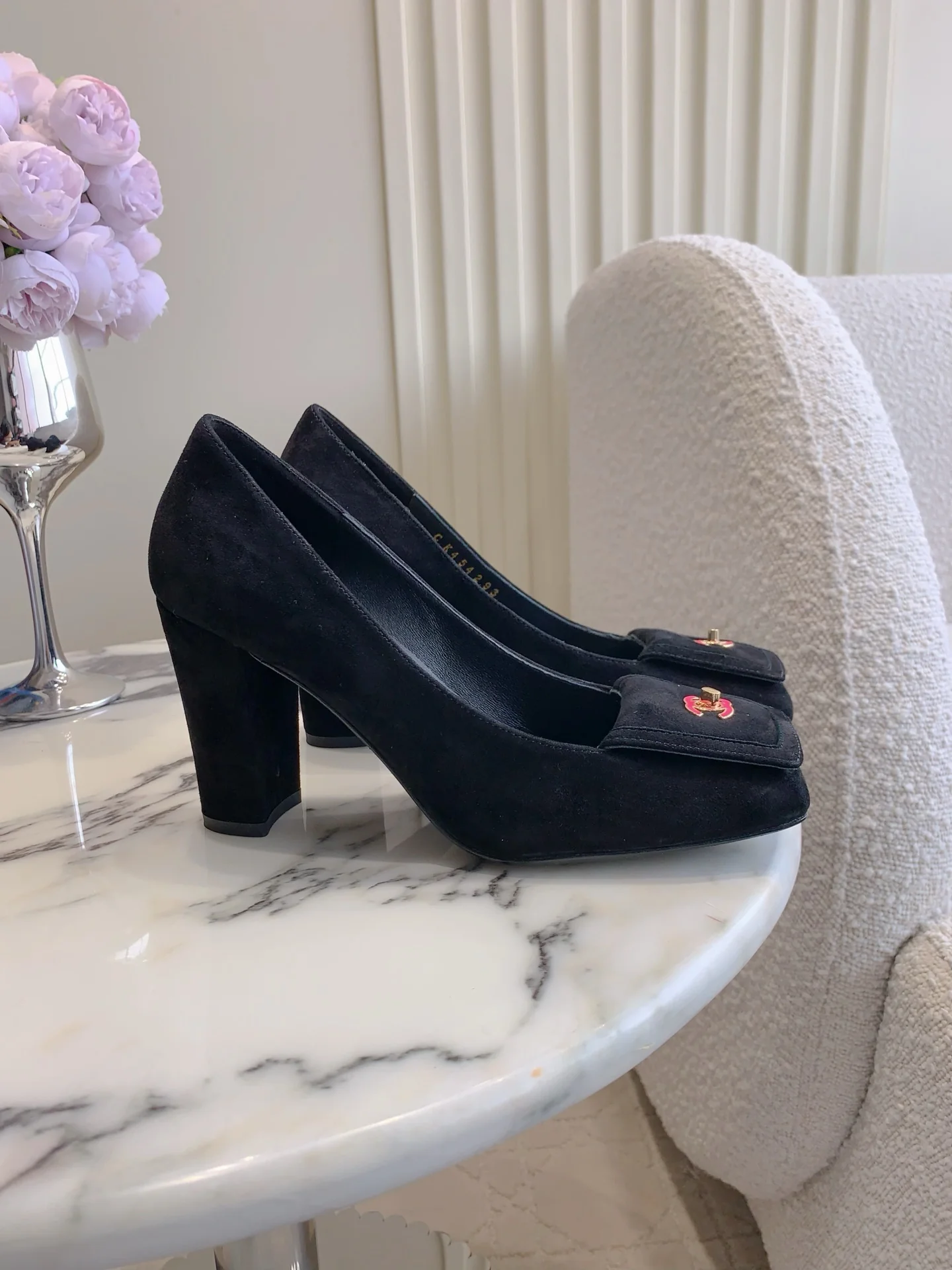 Chan New Square-toe high heels