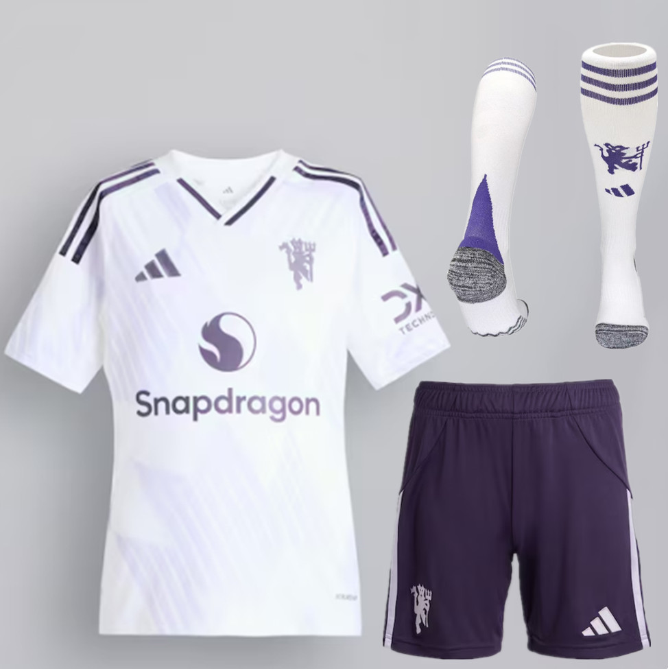Manchester United Away Kids Suit & Socks 25/26