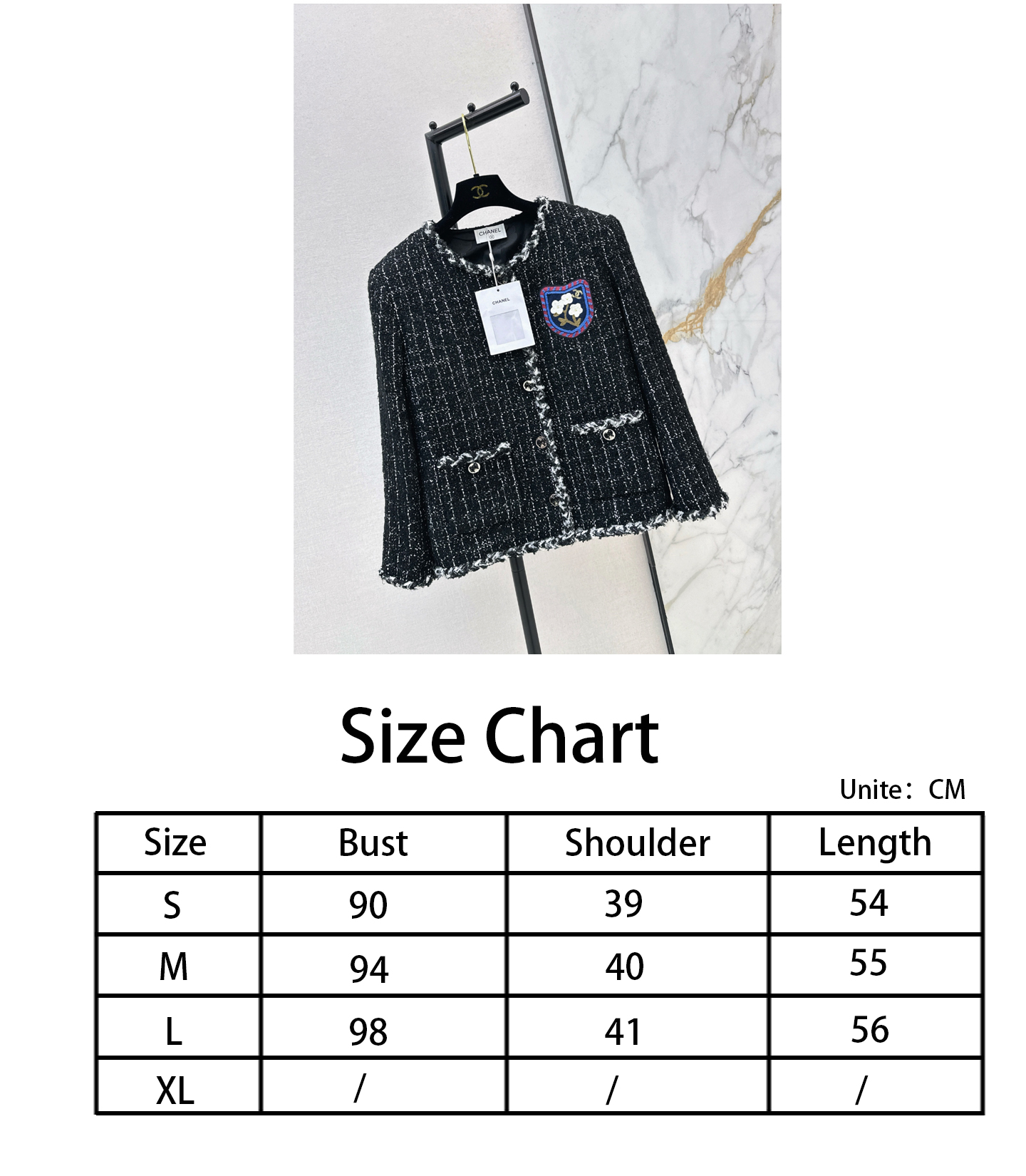 Chan NEW woven tweed jacket