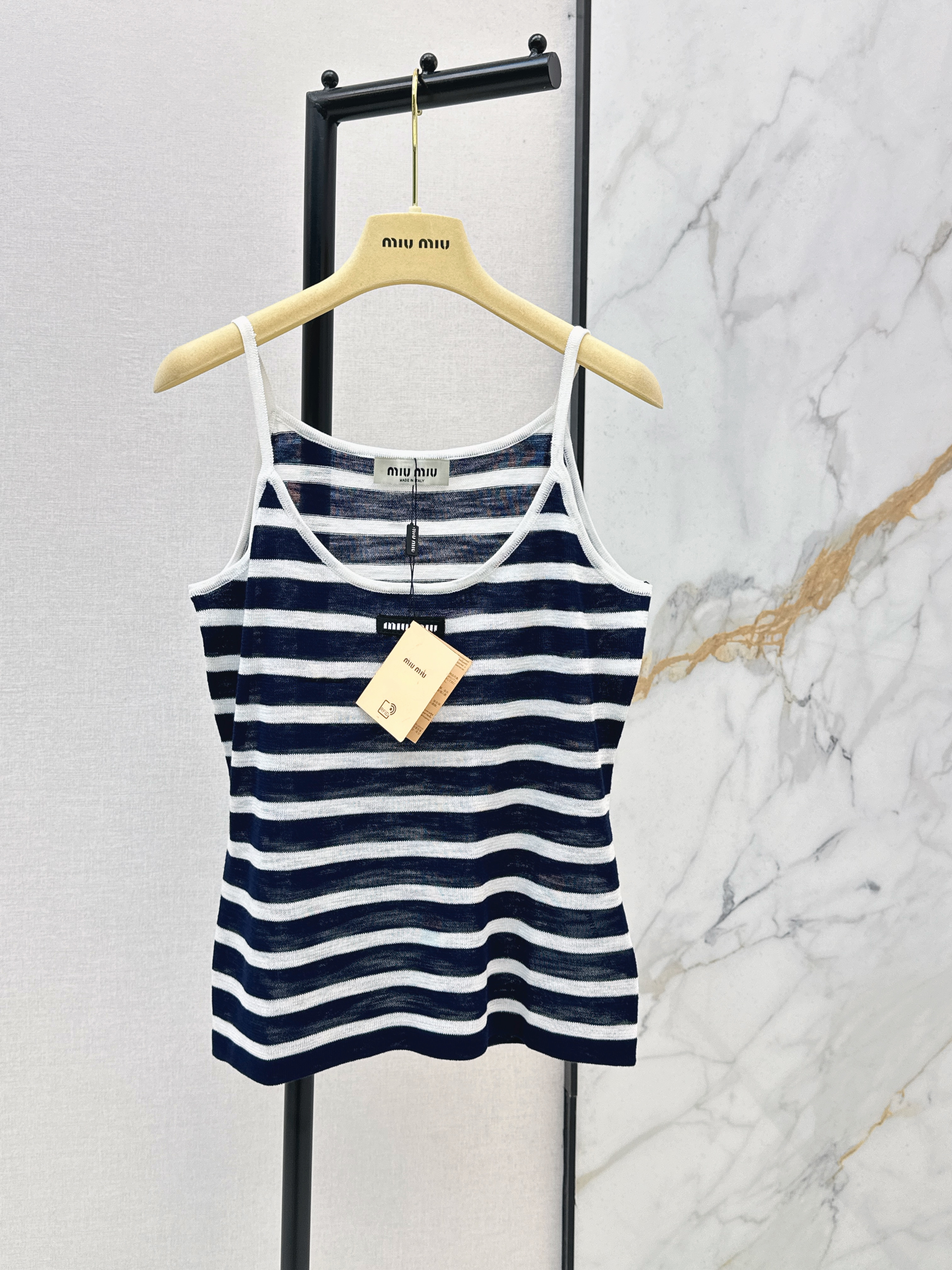 Miu New stripe vest