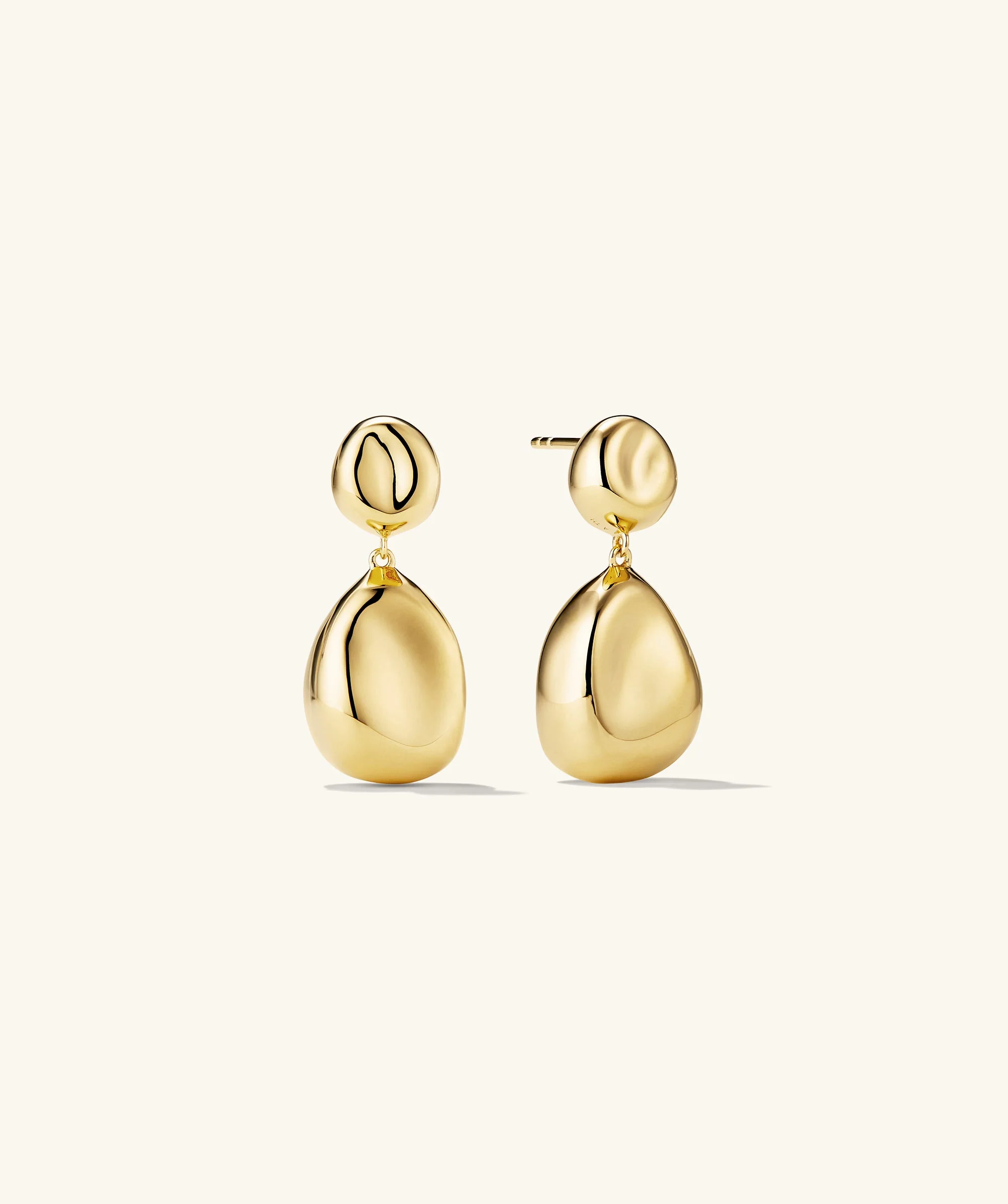 Organic Dôme Pebble Earrings